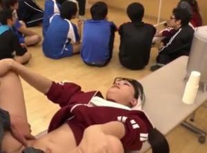 合宿中は連続セックスで全部員を励ます！！選手の勃起チンポを性処理ｗ