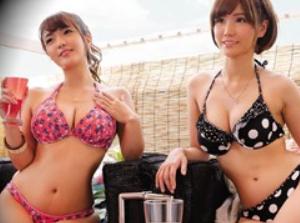 海の相席居酒屋でナンパした仲良しｗ乱交セックスでどっぷり膣内射精！