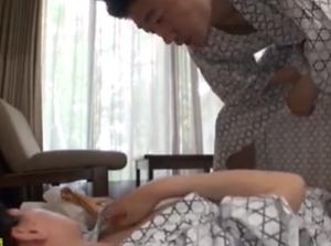 温泉旅行に来た娘に「擦りつけるだけだよ」禁断の一線を越え中出し