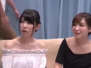 ’オフショル女子の敏感美乳をこねくり回すオイルたっぷりリンパマッサージ！欲情には抗えずチンポを咥え始めるｗ