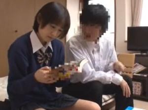 女先輩にHの練習だからとお願いしまくって素股!!ねじ込み本番セックスで膣内射精♡