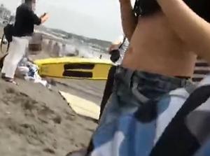 石橋渉のビキニ素人生ドル！！激ピストンのカーセックス