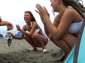 素人ナンパ GET！！高気圧ガール！巨乳ヤリマンギャル達が巨根でやりまくり！