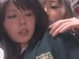 通学路で一緒になる他校の清純女子!!女同士の快楽へ堕とすレズ痴漢！エロ杉注意ーーー❖