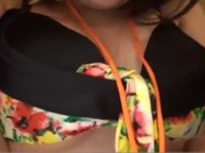 @水着,ナンパ@綺麗な美女とホテルで3PH！エッチな美女が初対面の男と即ハメ！体型最高な美女