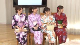 【素人】『もう無理…一回イカせて！』夏祭り帰りの浴衣の美少女4人が100万円をかけて固定バイブジェスチャーゲームに挑戦