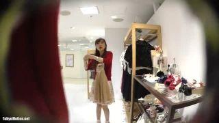 【◆盗撮逆さ撮り◆】清楚系アパレル定員さんに出会う|見た目通りおパンティも清潔感が高いぃぃぃ♡