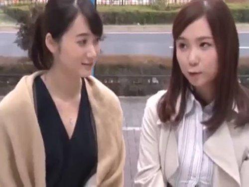 《マジックミラー号》美形で巨乳の人妻お2人ゲット!!! デカパイ揺らしてレズまでやっちゃう変態美熟女でしたwww