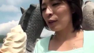 人妻とリモバイ散歩、トイレでフェラ抜きを満喫した後はホテルでラブラブ不倫SEX！矢部寿恵