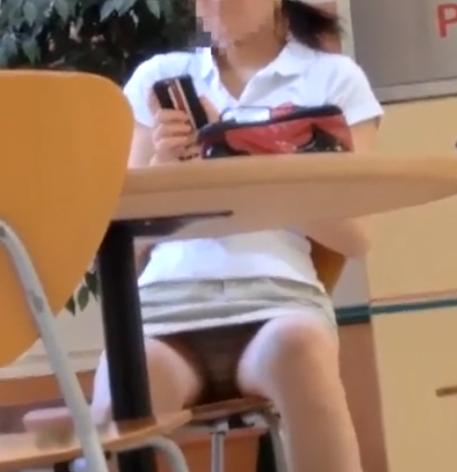 【 盗撮 】だらしないお股のお姉さんを隠し撮りしちゃう！！