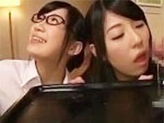 ザーメン中毒精子大好きメガネ痴女と制服JK美少女がプルプル元気な精液を美味そうにゴックン精飲やみつきになっちゃうｗｗ