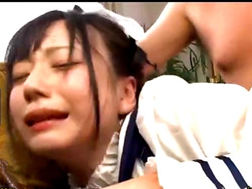 【七沢みあ】ドMなスレンダーツルペタ貧乳のミニロリメイドはご主人様にいつでもご奉仕♡キモおやじの命令通りコスプレで即ズポアクメ！