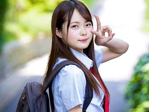【松本いちか】ガチロリ19歳AVデビュー♡2000年代生まれの貧乳素人美少女♡JKが中年教師のベロチュー＆クンニで初イキ！