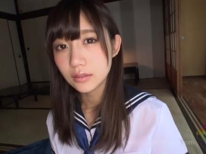 ◆星奈あい◆ハメ撮り！誰もが振り向く絶対的セーラー服美少女！古びた民家で肉棒を口やマ〇コに突っ込み掻き回す！！
