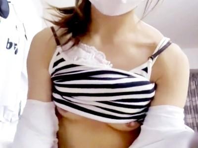 現役ナースとハメ撮り！！色白美乳なスレンダー美人看護師との騎乗位セックスがエロすぎる！♡♡