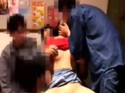 【素人JD輪姦】ヤバイやつ…！女子大生ギャルを集団で犯すレイプまがいな鬼畜男たちのハメ撮り乱交映像が流出！
