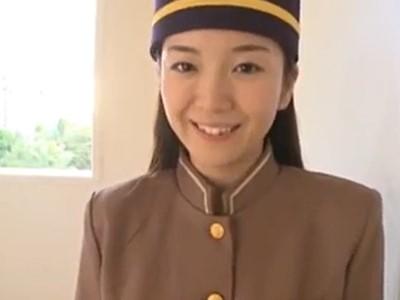 尻フェチ☆美女　ホテルコンシェルジュのお姉さん♡パンストラインとミニスカパンチラがエロい！下着姿もgood！！