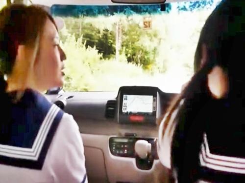 《JK・野外レイプ》免許取りたて女子校生のドライブする車に乗った鬼畜男が巨乳美少女を山奥で強姦する！