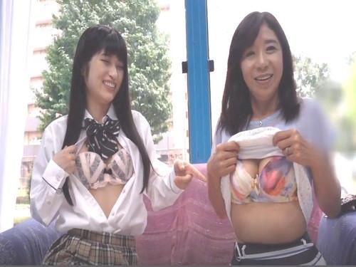 ＜マジックミラー号＞街中で美人な母娘をゲット！エロアンケート羞恥行為の連続で一旦娘は外へ奥様は中でセックス中出し行為へ！