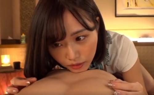 【二階堂夢】超密着エステで美巨乳なお姉さんが常におっぱいをおしつけながら手コキやフェラをして乳首をいじってくる！