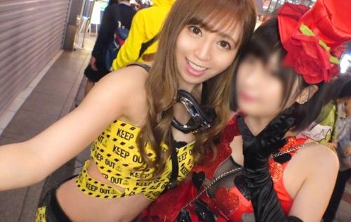 ＜素人ナンパ＞コスプレエロいし顔が超可愛い！帰りたくない気持ちを芽生えさせたところでホテルへ！次第にエロい展開へ！！