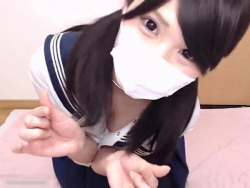 【ライブチャット】「パンツ！生徒指導の先生に見つかったら怒られるやつw」ノーブラ制服パイパン淫乱美少女がオマ○コ弄り！