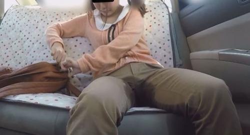 車でおしっこ漏らす年頃の妹