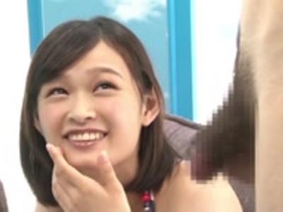 [童貞.水着]【激エロカー】童貞がスタイル最高な美女に初めてのチンポ挿入！最高なAV