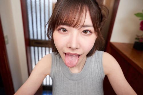 深田えいみ＜痴女＞【VR】キスを重ねる度に、お互いを求めてしまう唾液まみれの濃厚な接吻セックス！！脳がトロけるほどのベロチュウ体験をお楽しみください。完全予約制No.1唾液接吻デリヘル嬢とね～っとりイヤラしい濃密性交