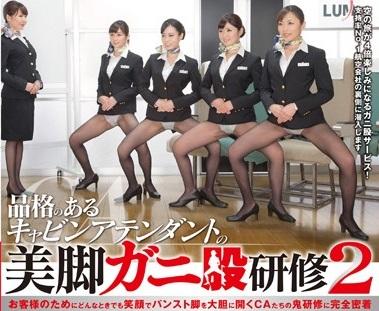 «CA辱め研修»気品とパンスト美脚を保つため、「業務中は常にガニ股」をさせられたキャビンアテンダントのガニ股研修！！