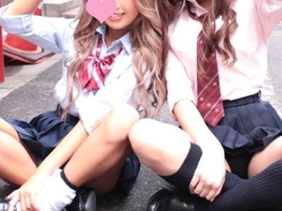 ＜中だし＞お股ユルユルなちじょGAL女子高生たちと3P援助交際ハメどりパコパコで膣中せーし中だし種付けパコパコ♡＜JK＞