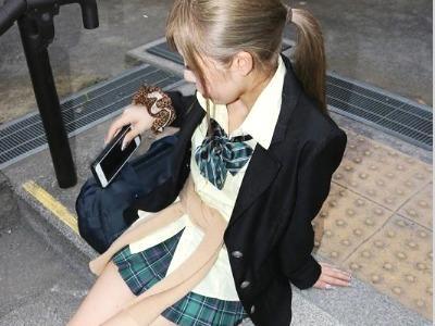 豊島区で見つけた制服女子高生をハメドリ☆悪ノリしすぎたコサツで淫らな姿を晒したGALの痴態を無断公開ww