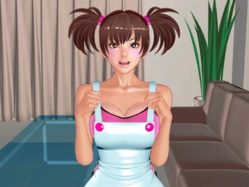 ツインテロリ巨乳の妹はエッチしたくてたまらない（エプロン姿でお出迎え）