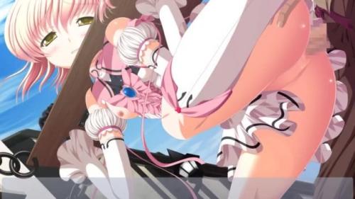 魔物に敗れて気づけば首枷、そして魔女狩り凌辱。凄惨な仕打ちで何度もイッてしまった魔法戦士。