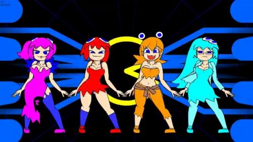 【HMV・微エロ】パックマンのモンスター（擬人化）によるゴーストダンス。