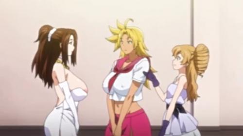 爆乳黒ギャルが童貞たちから搾り取っていたところを貧乳生徒会長にみつかり、秘密の売春クラブの手伝いを一緒にすることに。