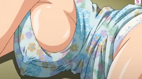 はぁはぁ♡パンツ丸出しノーブラおっぱいたまんねぇ！おっぱい乳首をオカズにシコってたらエッチできちゃうラッキースケベ展開！