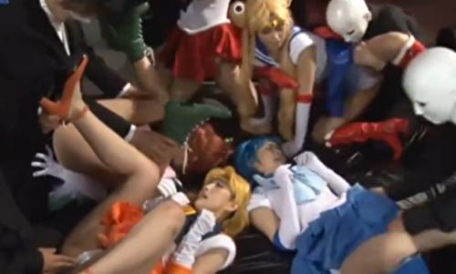 ヒロイン凌辱　敵のアジトに乗り込んだ5人のセーラー戦士が凌辱レイプで喘ぎまくる！！