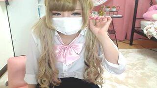 ヤバイやつｗ【素人ライブチャット動画流出 金髪ギャル】かわいいブロンドの巨乳美少女がリアル個人撮影生配信しちゃってるｗ