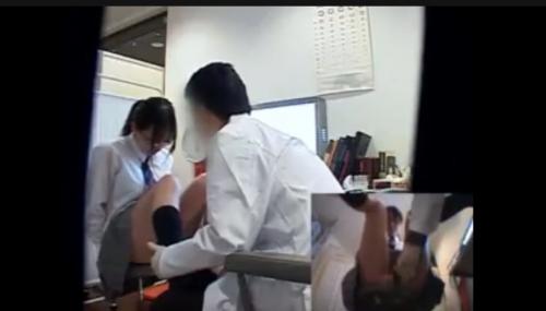 【女子高生×セクハラレイプ】メガネjkが変態医者に検査でエッチなことされて犯されちゃうw