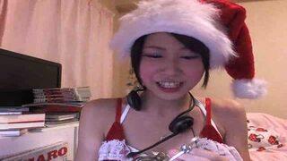 ヤバイやつｗ【素人ライブチャット動画流出 】ニコ生してるサンタコスお姉さんがリアル個人撮影生配信しちゃってるｗ