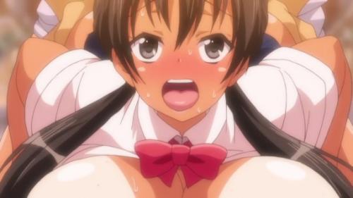 【エロアニメ】電車内でエロい身体した女子校生とセックスしちゃう！