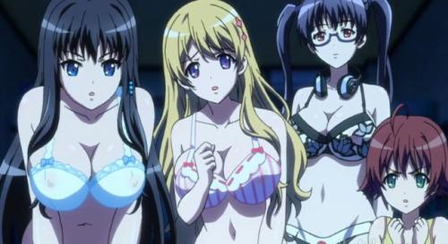 セックスしたり服を着ずに堂々と下着姿でエロゲ制作に励む美少女達！