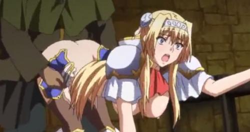 【エロアニメ】誇り高き姫騎士が裏切り者の男に牢獄で中出しレイプされてしまう！