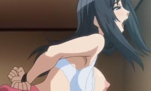 《エロアニメ》巨乳人妻がマンションの管理人のオヤジに寝取られてしまう！