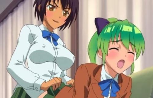 【エロアニメ】男子顔負けのイチモツを持つふたなり女子同士が濃厚エッチしちゃう！
