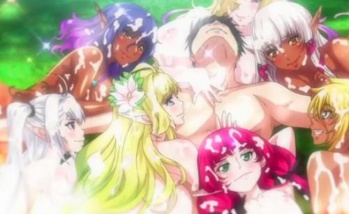 多くの女エルフに求められてほとんど休まずにセックスに勤しむ人間の男！