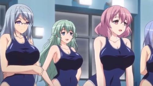 《エロアニメ》時間停止とかいう能力を手にした男がスク水姿の女子達を犯しちゃう！