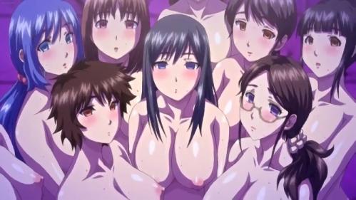 【エロアニメ】一緒に住む女家族だけでは飽き足らず町内の奥様も催◯で洗脳してセックスしちゃう男！