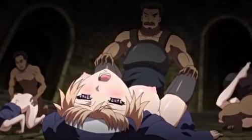 《エロアニメ・黒獣》敗北した国家の女子達が男達に陵辱されちゃう！
